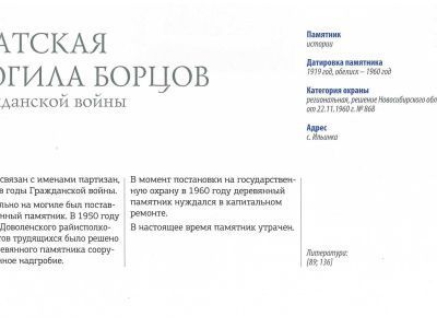 Братская могила борцов Гражданской войны