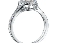 Классическое кольцо из белого золота э4712кц08220602_white