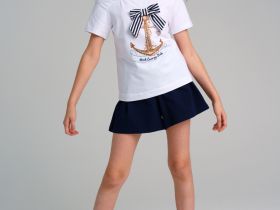 Фуфайка трикотажная для девочек (футболка)