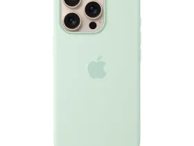 Чехол-накладка Silicone Case with MagSafe для iPhone 16 Pro Max (Aquamarine)