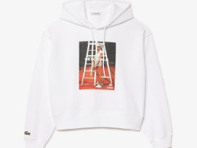 Женская флисовая толстовка Lacoste оверсайз