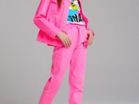 Брюки текстильные для девочек