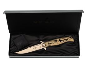 Складной нож НОКС Финка С "Elite", сталь М390, рукоять титан