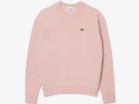 Женский шерстяной свитер Lacoste с круглым вырезом