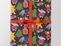 Упаковочная бумага "Новогодняя вечеринка" 70х100 см