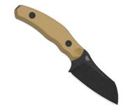 Туристический нож Kizer Bulldog, сталь 14C28N, рукоять G10, коричневый