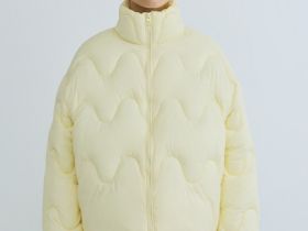 Короткая утеплённая куртка, Желтый