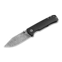 Складной нож Boker Tiger, сталь дамаск, рукоять микарта/сталь