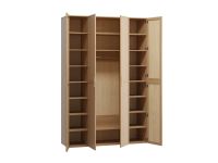 Распашной шкаф Флавир 4-160x250 Букле Кремовый