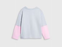 Лонгслив с принтом для девочек, Серый