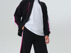 Комплект трикотажный для девочек: толстовка, брюки