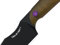 Шейный нож Kizer Halloween Mini Harpoon, сталь CPM-3V, рукоять Ultem