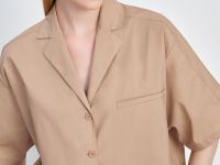 Укороченная рубашка с v-образным вырезом