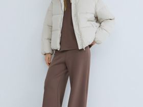 Утеплённая куртка с капюшоном, Бежевый