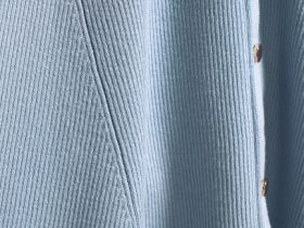 Вязаное платье мини, Голубой