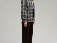 Рубашка прямого кроя в клетку