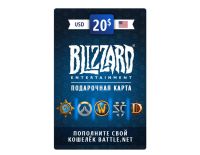 Карта пополнения баланса Battle.net 20 USD (USA) [Цифровая версия] (PC)