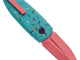 Складной нож Bestech Knives Ququ, сталь 14C28N, рукоять G10, розовый/голубой
