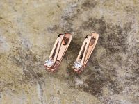 Серьги из красного золота с бриллиантами э0201сг05156800