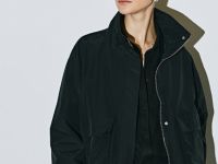 Лёгкая куртка с воротником-стойкой, Черный