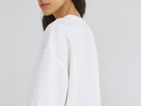 Футболка оверсайз с разрезами, Бежевый