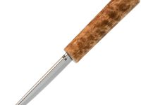 Северный нож малый СЫНДЫЫС, мастер Егор Романов, сталь D2, рукоять карельская береза
