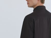 Рубашка из твила с карманом, Коричневый