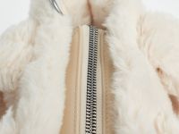 Пушистая сумка для девочек, Белый