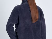 Жакет с высоким ворсом и нагрудными карманами