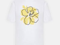 Футболка из мерсеризованного хлопка с принтом