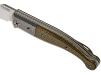 Складной нож LionSteel Gitano, сталь Niolox, рукоять Green canvas micarta