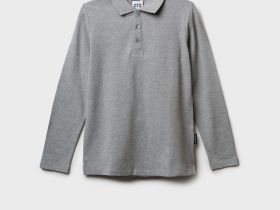 Футболка-поло с длинным рукавом для мальчика