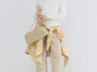 Лонгслив с содержанием модала и шёлка, Бежевый