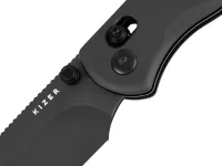 Складной нож Kizer Drop Bear 2 Drop Point black сталь Nitro-V, рукоять Black Aluminium