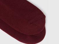 Носки в рубчик с вышивкой, Красный