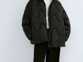 Пуховик для девочек, Черный