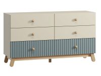 Комод детский Финни 155x86 Серо-зеленый