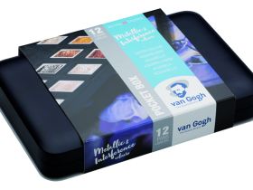 Набор акварели Talens "Van Gogh" Specialty (интерферентные и металлики) 12 кювет + кисть