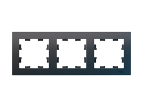 Рамка 3-постовая AtlasDesign Classic, карбон