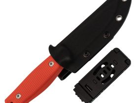 Нож Hot Knife Hoot, сталь D2, рукоять G10, оранжевый