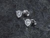 Пусеты из белого золота э4712пс04140800