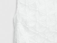 Топ-сетка с цветочным декором, Белый