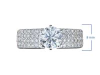 Кольцо из белого золота э4712кц07160700