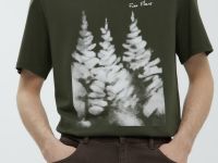 Футболка из хлопка с принтом