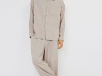 Рубашка из вискозы, Бежевый