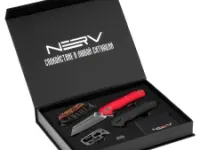 Складной нож NERV Невдупленыш, сталь VG-10, рукоять G10, красный, со сменными накладками