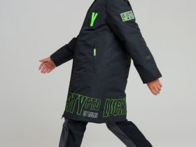 Пальто текстильное с полиуретановым покрытием для мальчиков