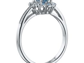 Классическое кольцо из белого золота э0912кц10220014_blue