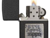 Зажигалка ZIPPO Classic с покрытием Black Crackle™, латунь/сталь, матовая, 36x12x56 мм