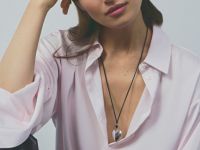 Ожерелье с кулоном в виде сердца, Серебряный